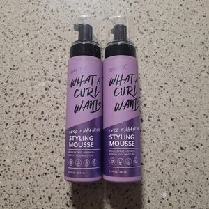 2 CURLTRIX What A Curl Wants Curl Enhancing Styling Mousse 9.5oz Each Discontin.